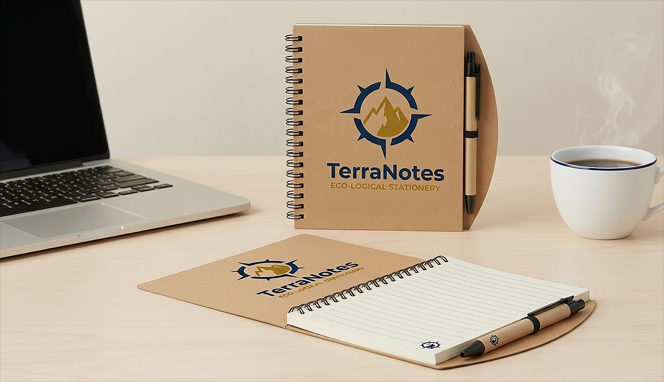 Trendy Eco-Friendly PP Notebook with Ball Pen