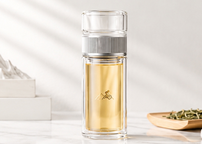 350ml Gear Double Wall Flask with Tea Infuser Lid