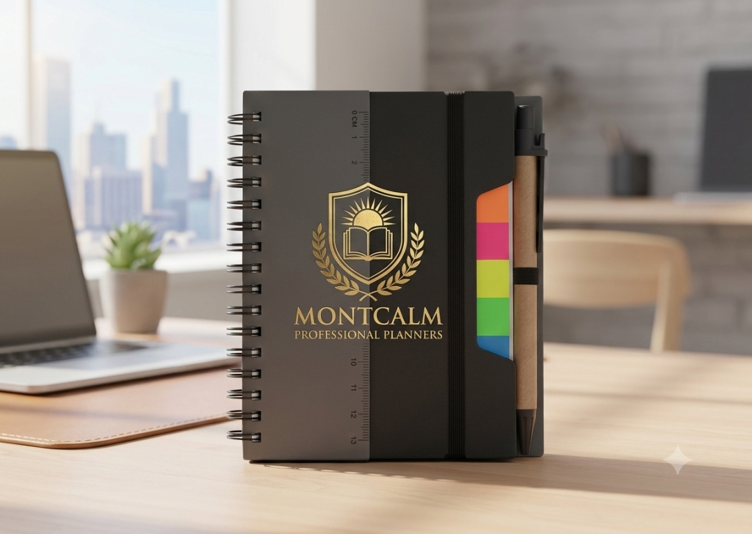 Ruler Eco-Notebook Pen with Strap