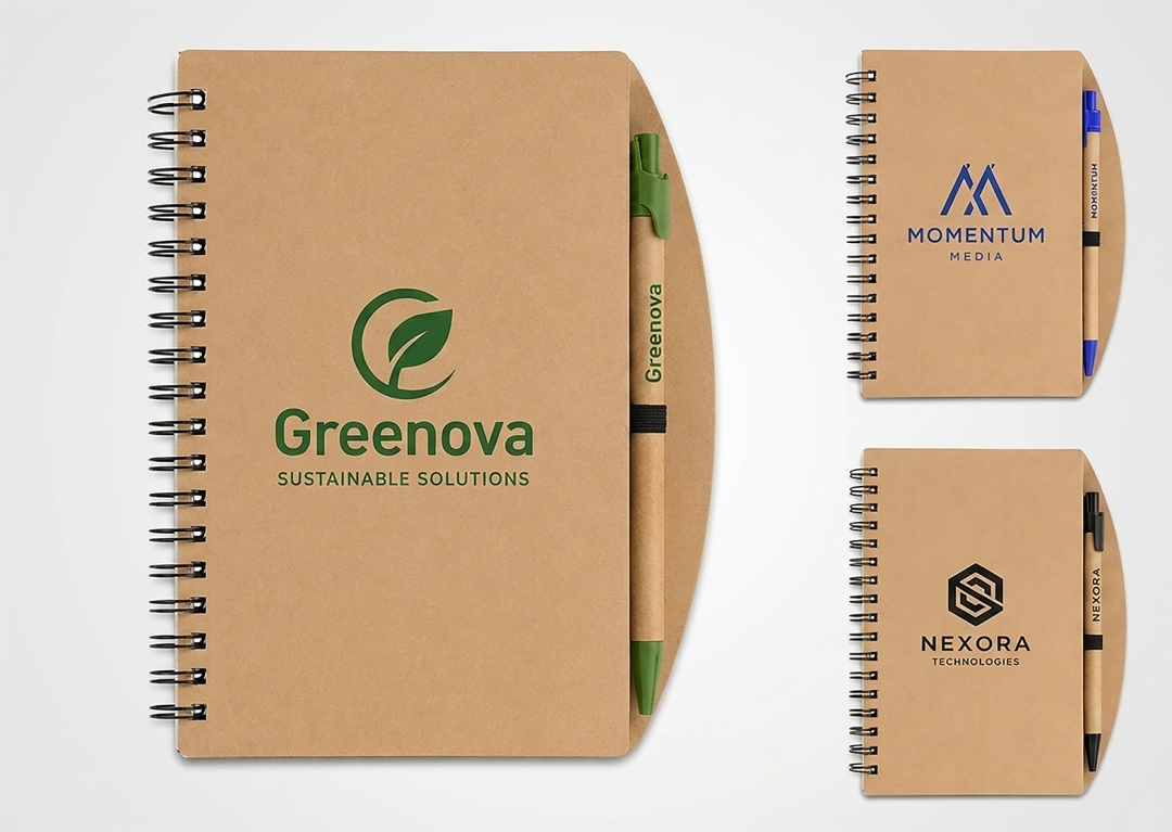 Trendy Eco-Friendly PP Notebook with Ball Pen